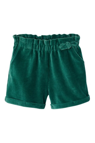 Camiseta y short de pana - Verde oscuro