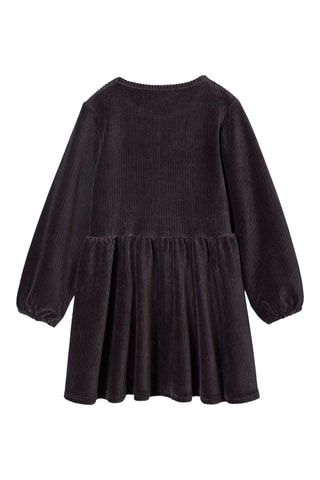 Vestido de terciopelo - Antracita