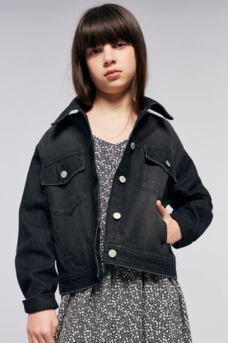 Chaqueta vaquera - Gris oscuro