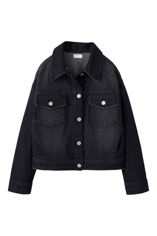 Chaqueta vaquera - Gris oscuro