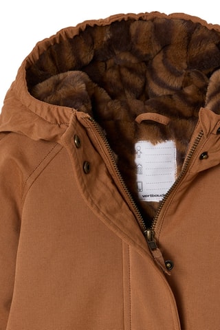 Parka con capucha - Camel