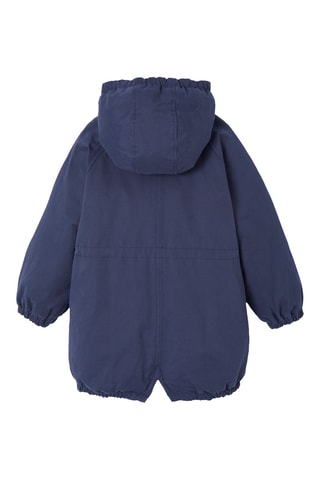 Parka con capucha - Azul marino