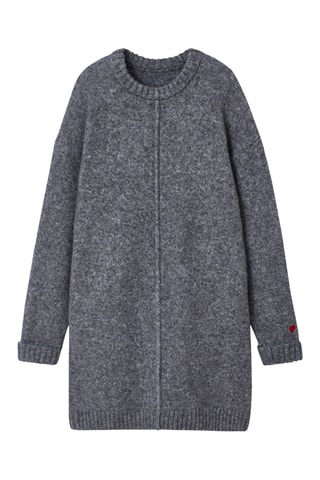 Vestido jersey - Gris oscuro jaspeado