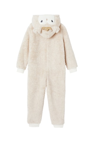 Mono de pijama con capucha - Beige