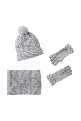 Conjunto de 3 piezas - Gris jaspeado
