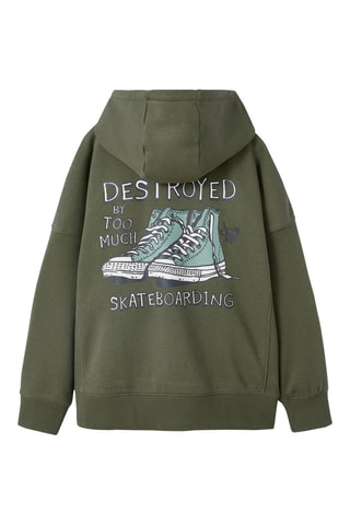 Sudadera con capucha - Caqui
