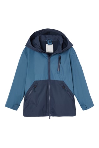 Parka con capucha 2 en 1 - Azul