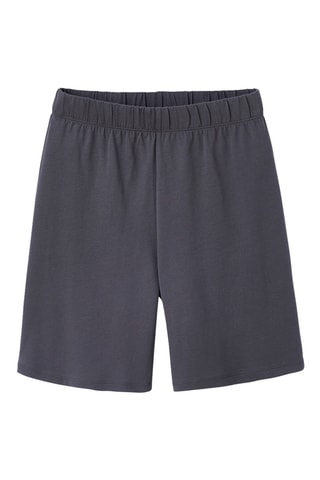 Pijama de 4 piezas - Negro y gris jaspeado