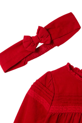 Conjunto de 3 piezas de terciopelo - Rojo