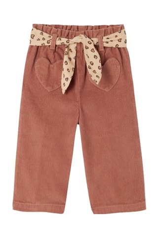 Pantalón de pana - Rojo teja