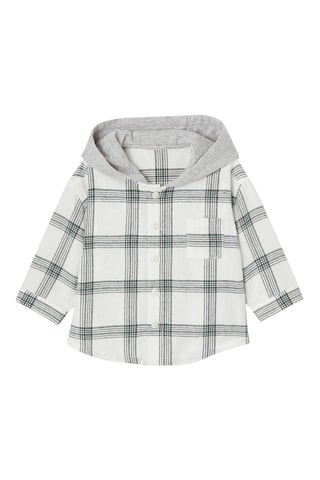 Camisa con capucha - Crudo