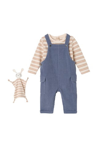 Conjunto de 3 piezas - Azul grisáceo