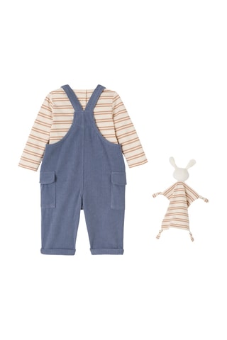 Conjunto de 3 piezas - Azul grisáceo