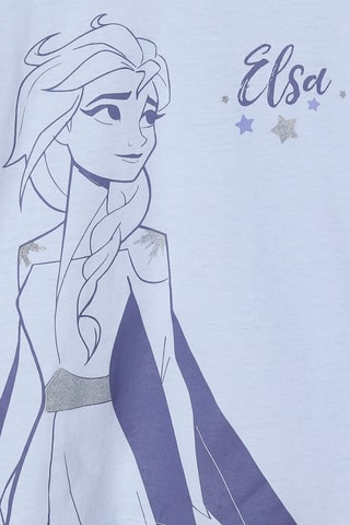 Camiseta Elsa Frozen Disney - Celeste