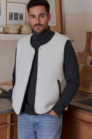 Chaleco reversible - Crudo