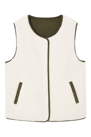 Chaleco reversible - Crudo