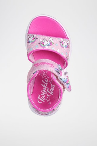Sandales - Rose poudré et fuchsia