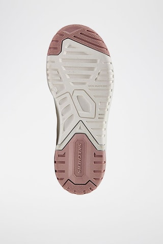 Baskets en cuir - Ecru et mauve