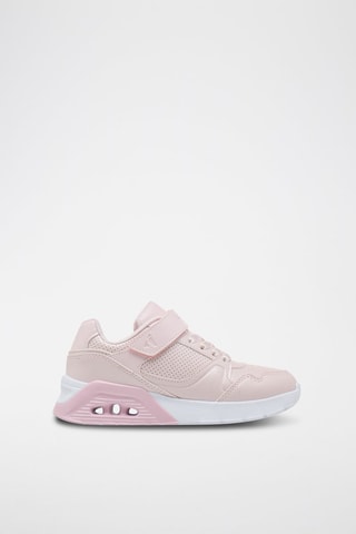Baskets compensées en cuir - Rose