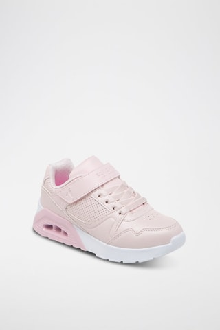 Baskets compensées en cuir - Rose