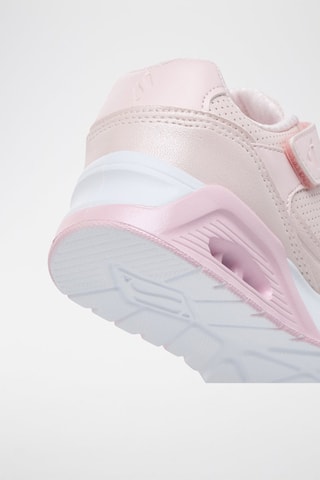 Baskets compensées en cuir - Rose
