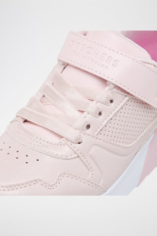 Baskets compensées en cuir - Rose