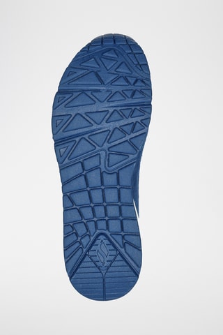 Baskets compensées en cuir - Bleu
