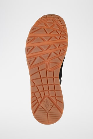 Baskets compensées en cuir - Noir