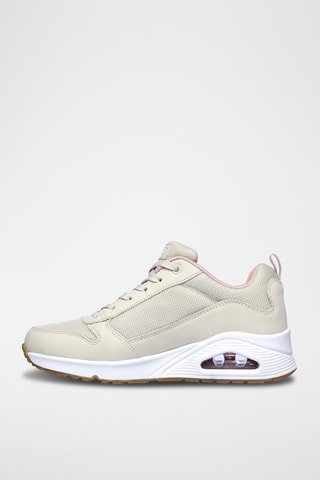 Sneakers compensées - Beige