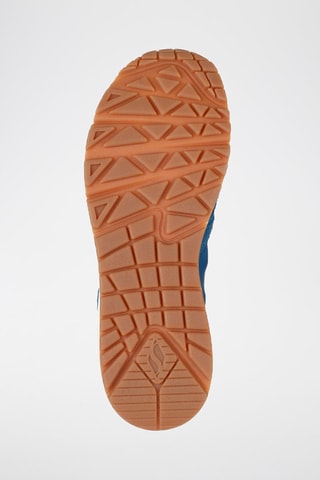 Baskets en cuir Uno - Bleu