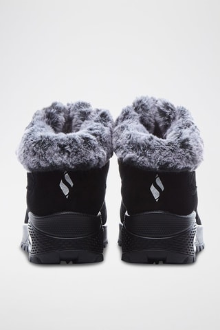 Baskets montantes fourrées en nubuck Uno Rugged - Noir