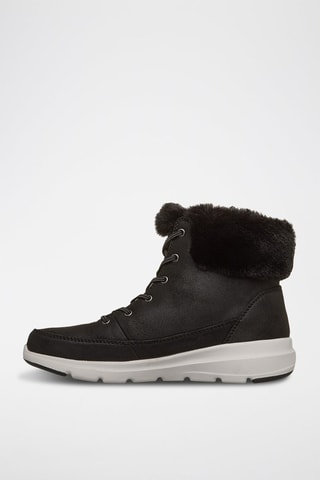 Bottines fourrées en cuir Glacial Ultra - Noir