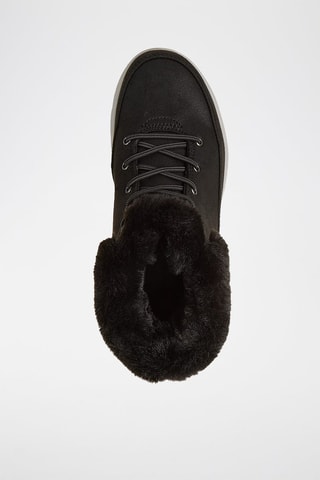 Bottines fourrées en cuir Glacial Ultra - Noir