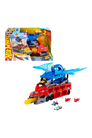 Autotransportwagen met Draakcircuit Hot Wheels City - 3-delig - Vanaf 4 Jaar Willekeurig Model