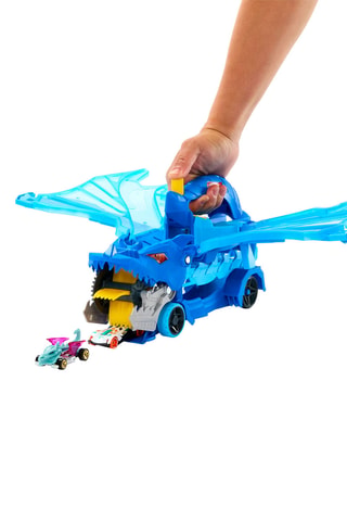 Autotransportwagen met Draakcircuit Hot Wheels City - 3-delig - Vanaf 4 Jaar Willekeurig Model
