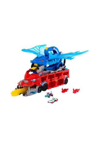 Autotransportwagen met Draakcircuit Hot Wheels City - 3-delig - Vanaf 4 Jaar Willekeurig Model