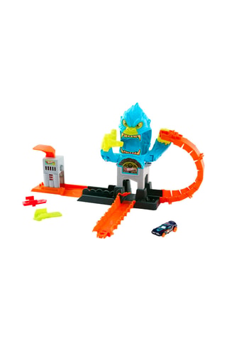 Racebaan Gorilla Aanval Hot Wheels City - 2-delig - Vanaf 4 Jaar
