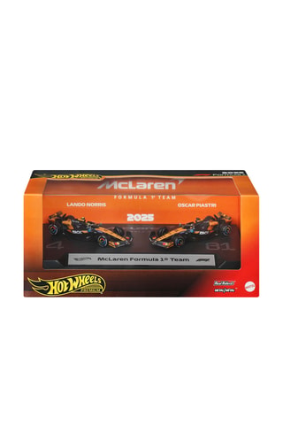 Set van 2 McLaren Formula 1 Team Premium Hot Wheels-auto's - 2-delig - Vanaf 14 Jaar