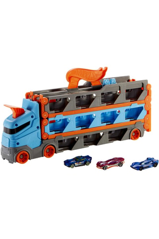 Autotransportwagen met Racebaan Hot Wheels® - Vanaf 4 Jaar