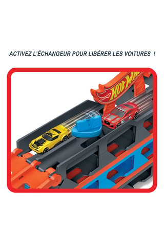 Autotransportwagen met Racebaan Hot Wheels® - Vanaf 4 Jaar