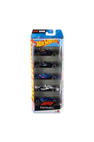 5 raceauto's F1 Hot Wheels - Vanaf 3 Jaar