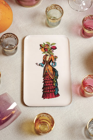 Opbergbakje Fruti Lady - 10 x 16,5 cm - Beige
