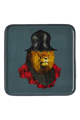 Opbergbakje Lion Quichotte - 15 x 15 cm - Blauw