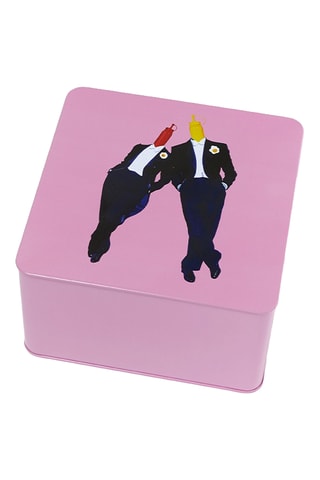 Doosje Ketch & Mout - 17,7 x 17,7 x 10,2 cm - Roze
