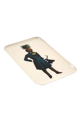 Opbergbakje Baron Nanas - 14 x 21,5 cm - Wit