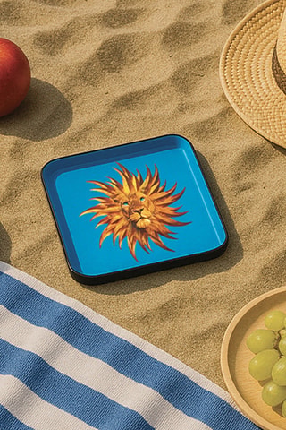 Opbergbakje Solarking - 15 x 15 cm - Blauw