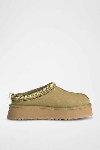 Sabots fourrés plateformes en nubuck Tazz II - Vert