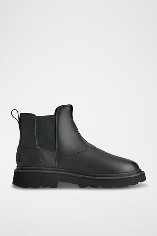 Bottines Chelsea de randonnée en cuir - Noir