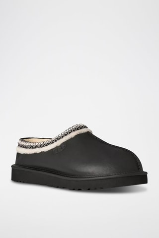 Chaussons en cuir Tasman - Noir