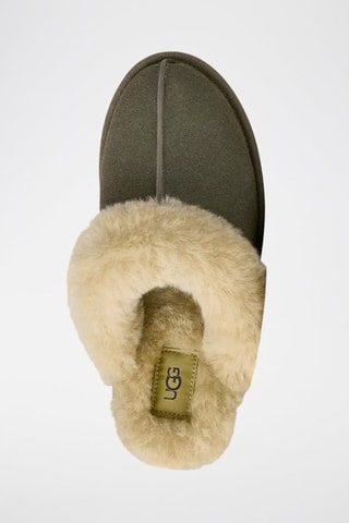 Pantoufles fourrées en nubuck Scuffette II - Vert
